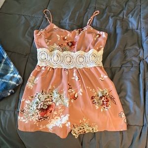 Rue 21 Floral Romper, Medium